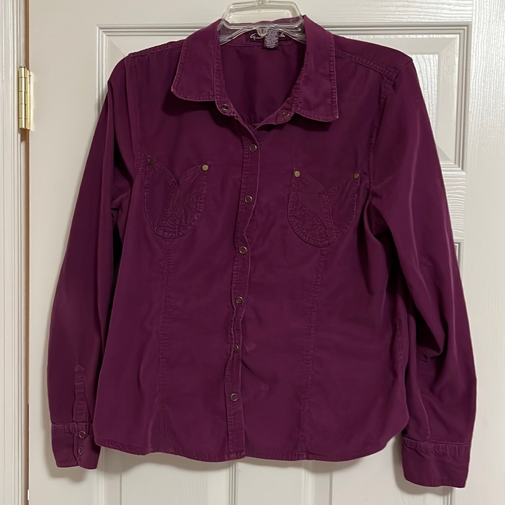 Gloria Vanderbilt blouse, size L